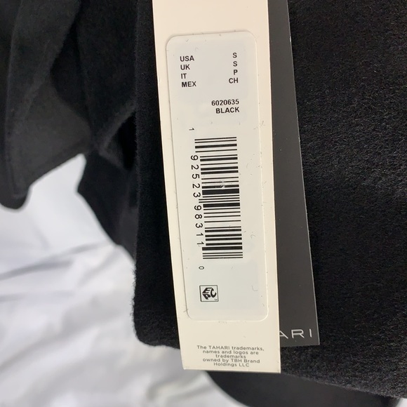 LAST ONE Tahari Ella Double Face Belted Wrap Coat - Picture 4 of 9